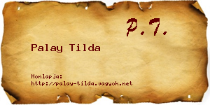 Palay Tilda névjegykártya